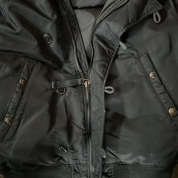 Polo Ralph Lauren Faux Fur-Trimmed Nylon-Shell Down Bomber Jacket - Picture 6 of 6